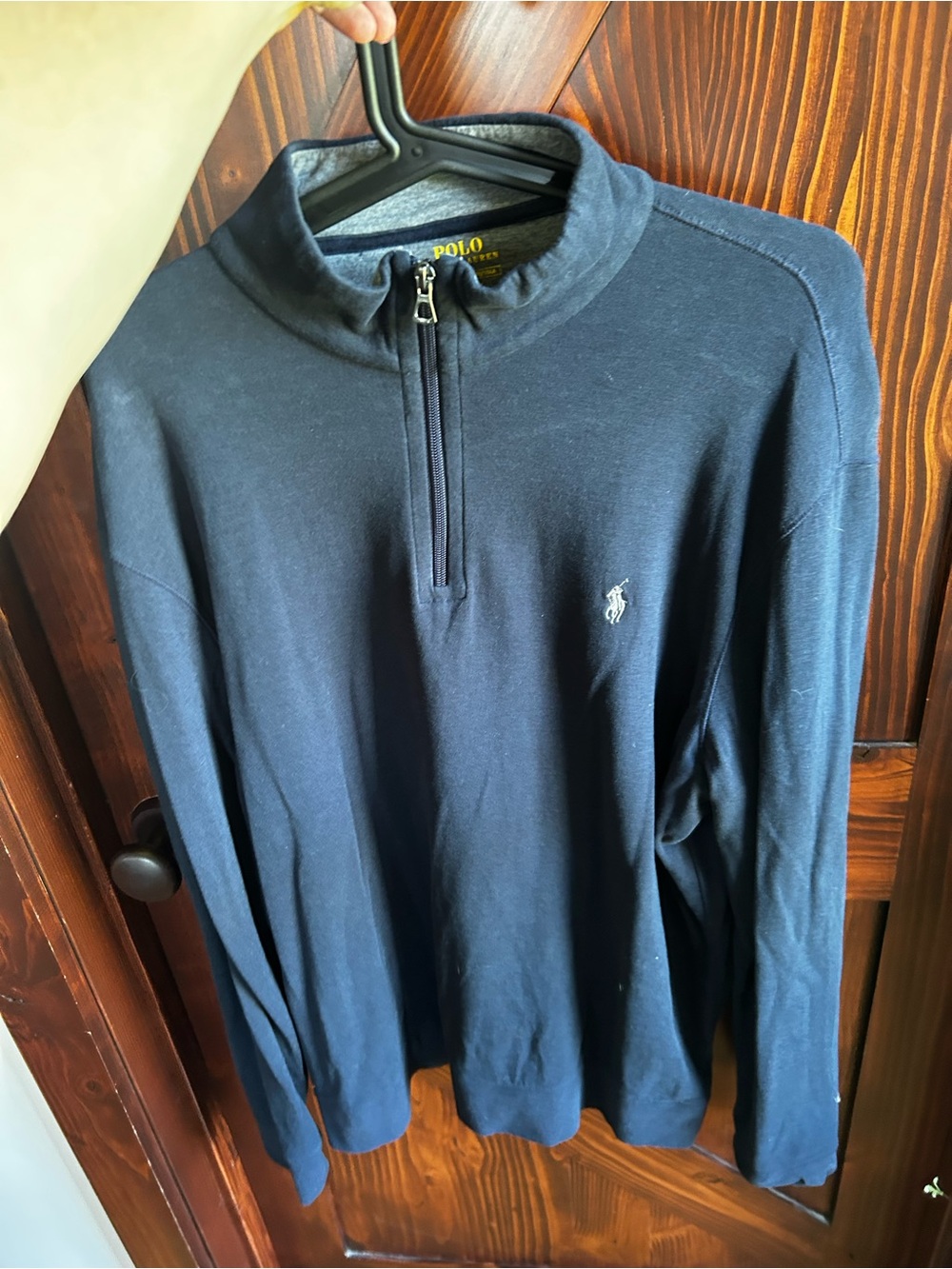 Polo by Ralph Lauren Gray Navy Quarter-Zip Pullover